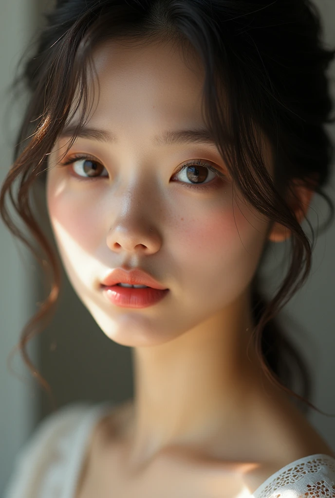 Shizuka in real life, beautiful, 21 years old, 8k ultra hd photography, perfect face proportion