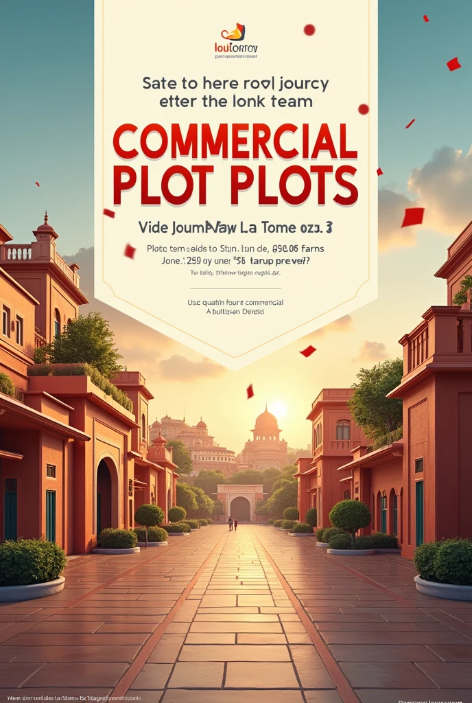 Real Estate Poster for commercial plots in jaipur