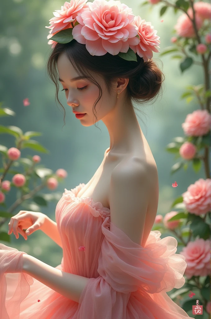 Personification of camellia