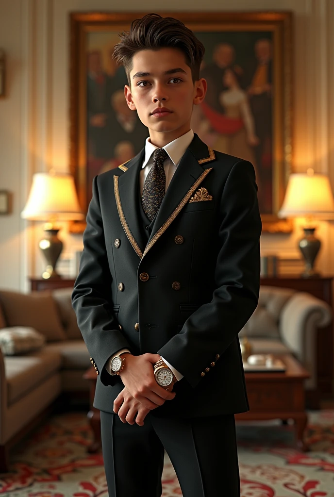A boy with millions of dollars