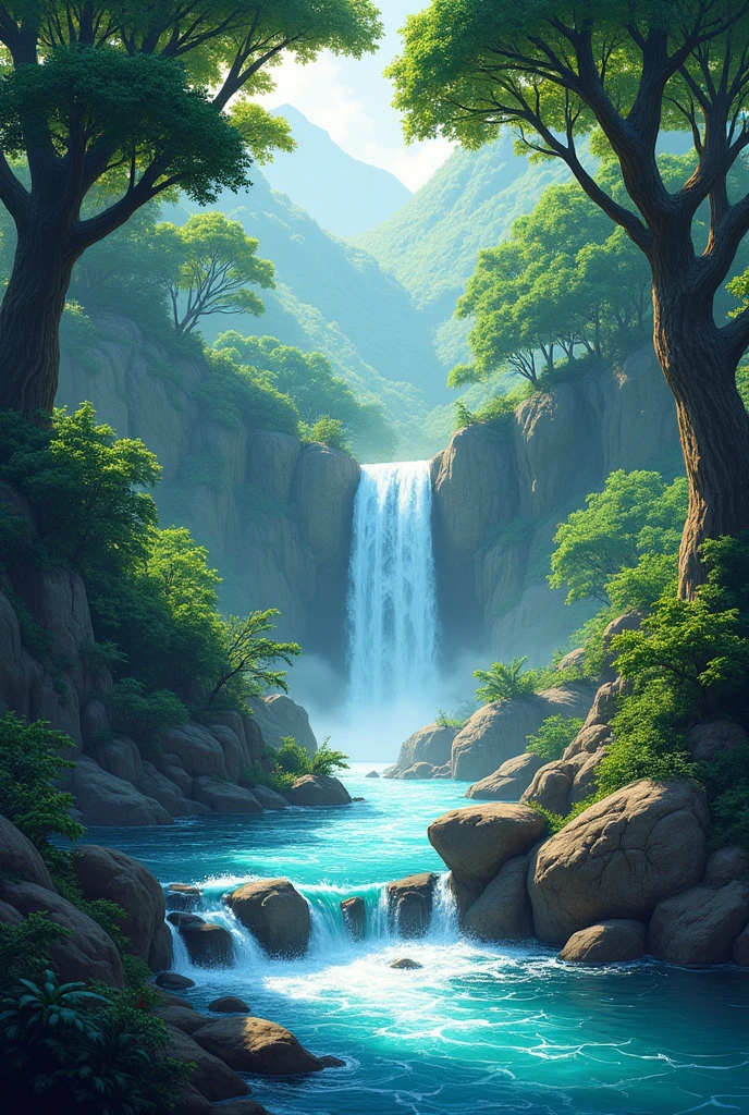 Illustration of the ariguani river