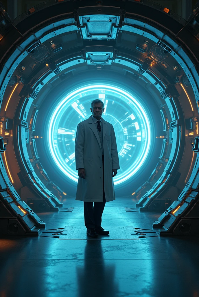Science fiction docteur Norman dans un cercle 