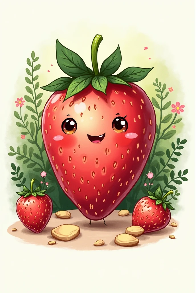 Strawberry shop logo