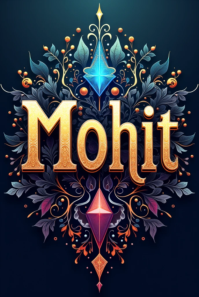 Mohit name with design