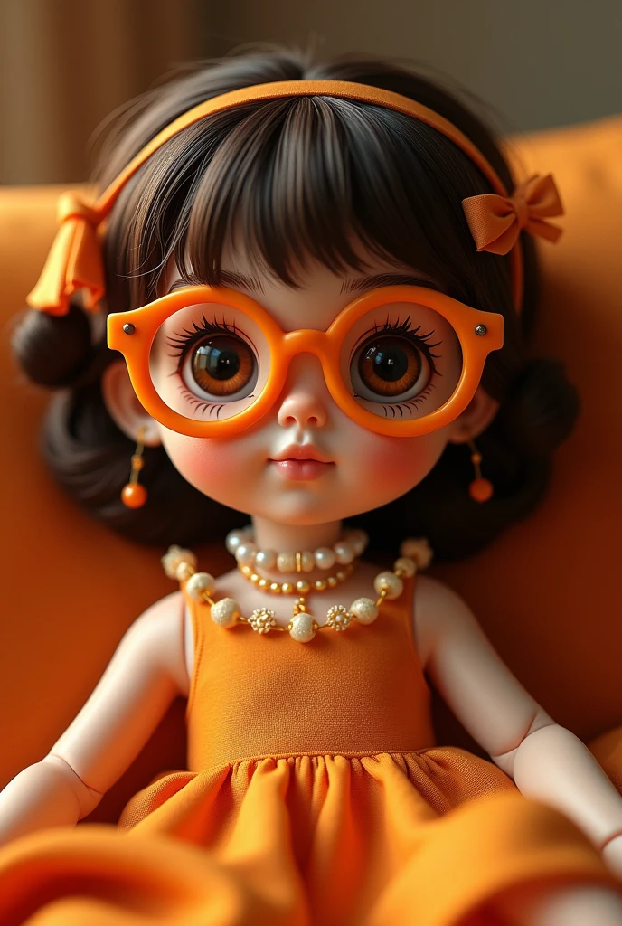 I want a doll that comes with chocolate and orange glasses 