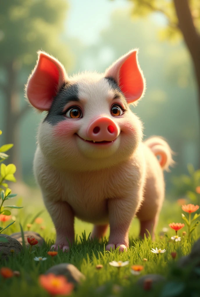 Cross between a dog and a pig