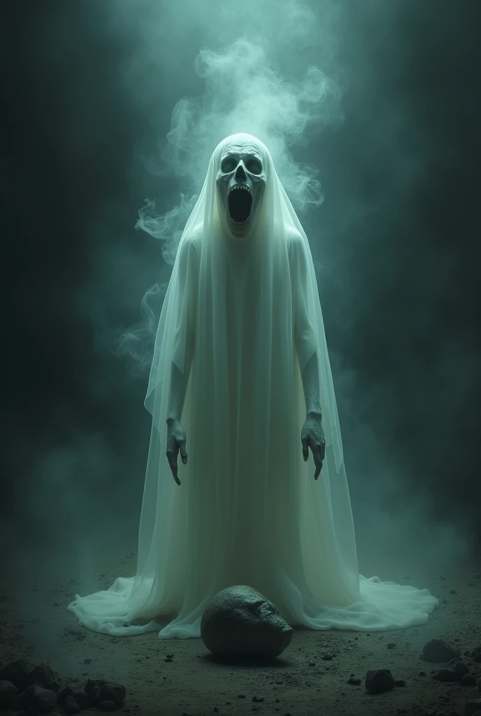 The ghost moaned, "I lost my head!"