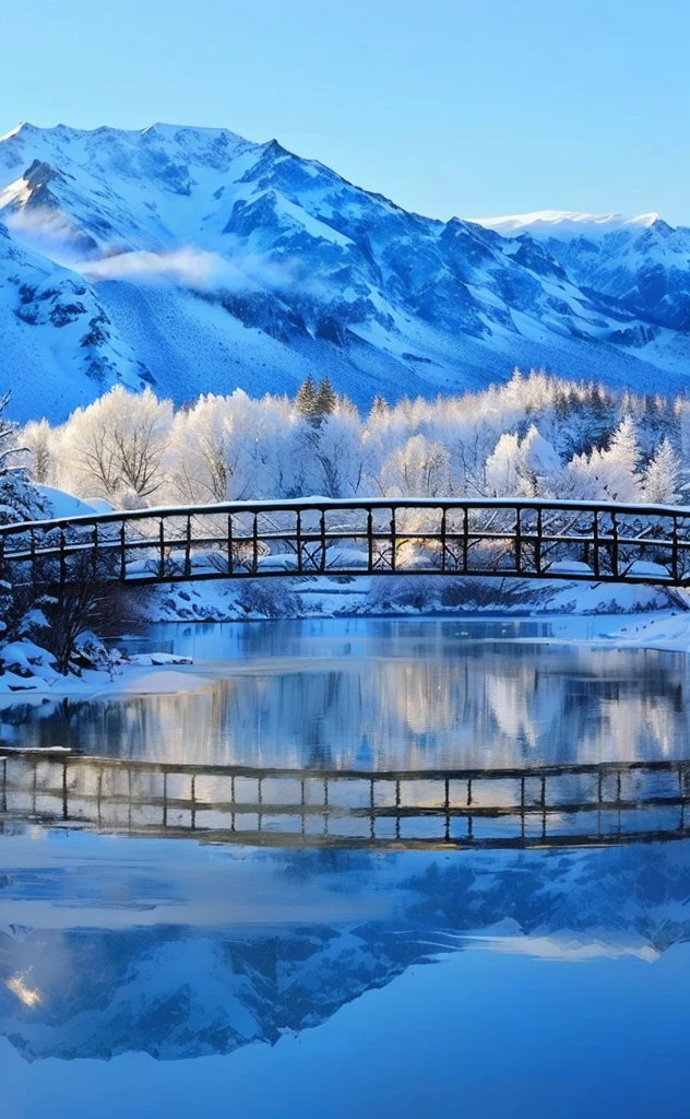 Snow-capped mountains reflected in the calm lake water, Beautiful winter area, Beautiful snow scene, Cold but beautiful, really Beautiful nature, Very beautiful scenery, cold blue colors, beautiful place, Winter lake scenery, Beautiful nature, very Very beautiful scenery, Landscape Wallpaper, beautiful reflexions, Winter Environment, beautiful reflexions, The beauty of natural landscape, stunning nature in background