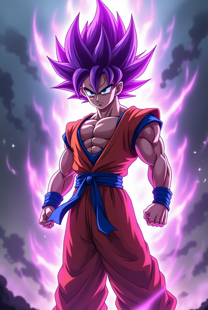 Super Saiyan Goku with Purple Hair