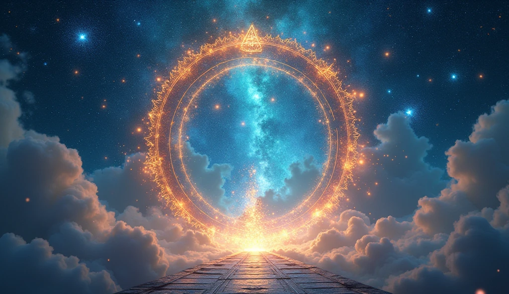 Portal to Distant Worlds amidst stars