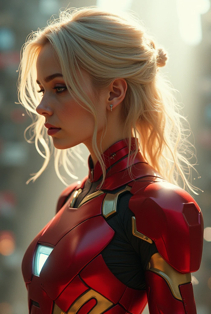(One Girl:1.3), alone,__Body parts__, Official Art, unity 8k wallpaper, 非常にdetailedな, beautiful and aesthetic, beautiful, masterpiece, 最high quality, to be born, masterpiece, Ultra HD Photos,, 最high quality, Ultra-high resolution, Realistic, sunlight, Full body portrait, stunningly beautiful,, Dynamic pose, Delicate face, to be bornきto be bornきとした目, (Side view), she'Wearing a futuristic Iron Man mech, Red and Gold, 非常にdetailedな廃倉庫の背景, detailed face, detailed, Complex and busy background, Messy, Nice, Milky, Skin with attention to detail, Realistic skin detail, Visible pores, Sharp focus, Volumetric Fog, 8K Ultra HD, Digital single-lens reflex camera, high quality, Film Grain, Fair skin, Photorealism, Lomography, A sprawling metropolis in a dystopian future, View from below, translucent