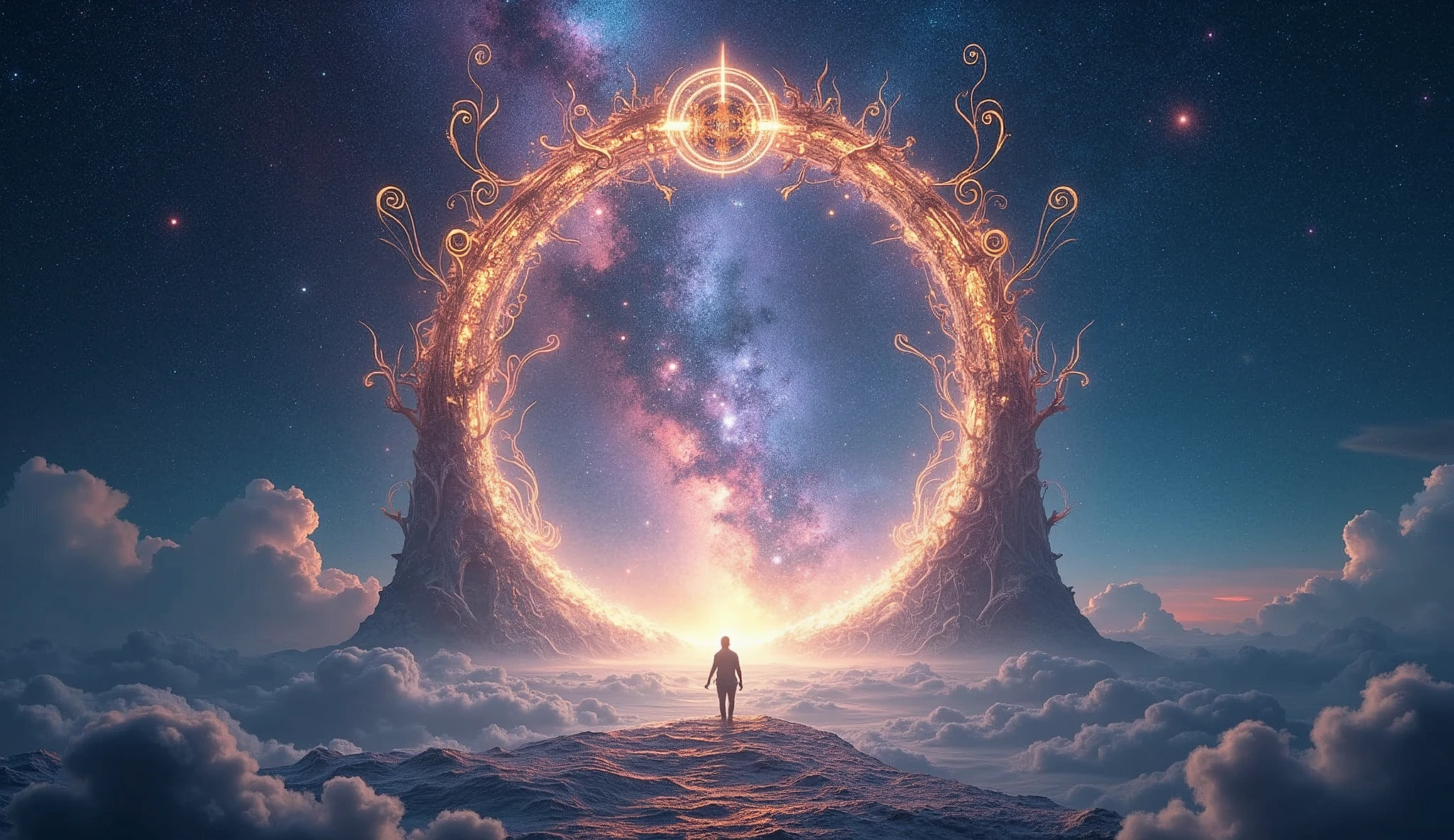 Portal to Distant Worlds amidst stars