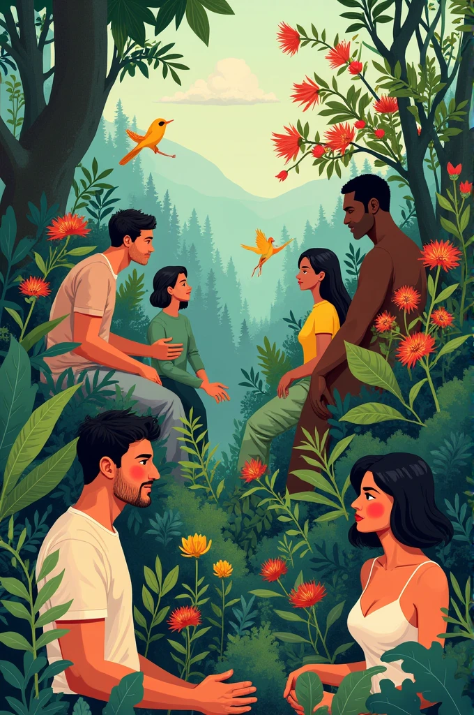 When observing people and nature, you can focus on various elements that can be translated into art using design principles. 