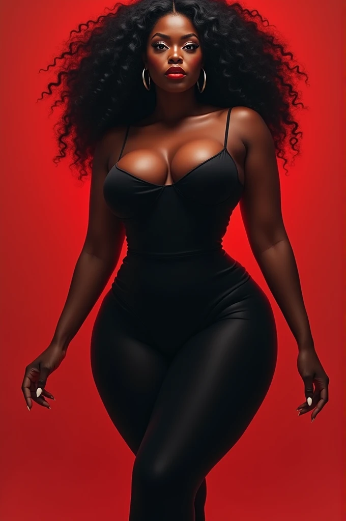 black woman and big boob and suprise