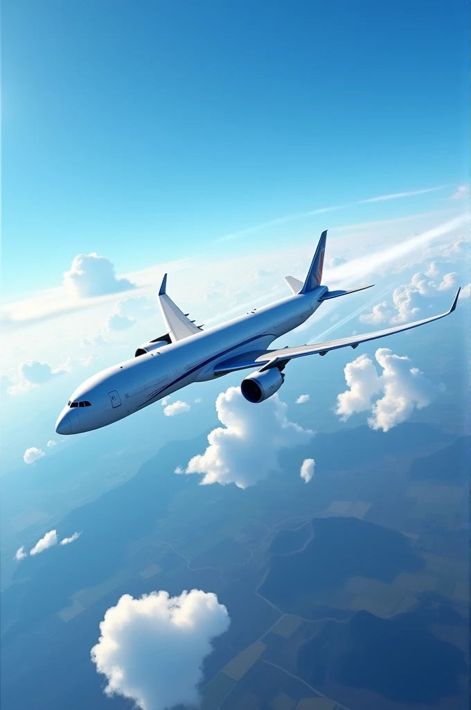 Plane flying