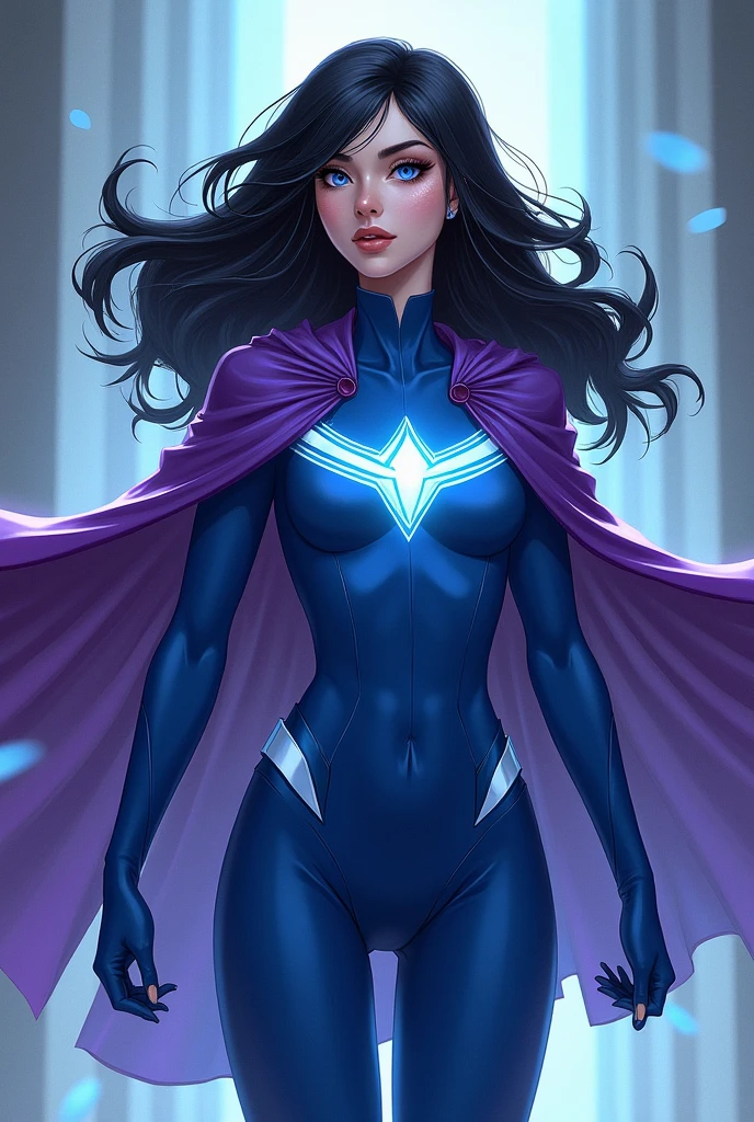 Lady Morgana, Typical comic book super villain, arrogante ao mesmo tempo muito bonita e sensual, usando um farda militar sem patente, Its power, telekinesis and manipulation, art direction Adam Hughes