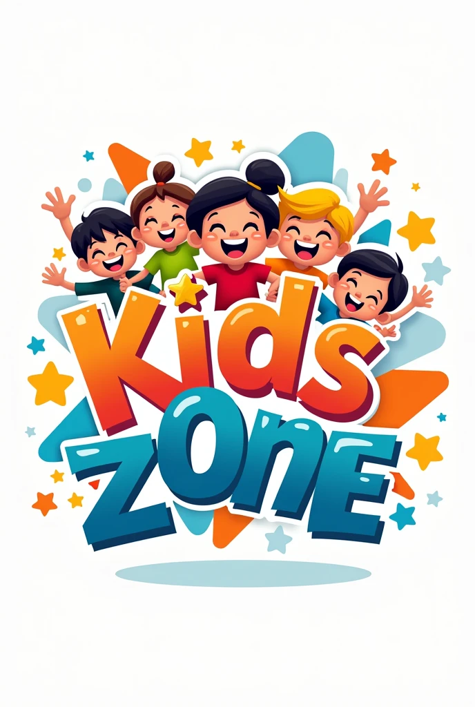 Create logo for name Kids zone