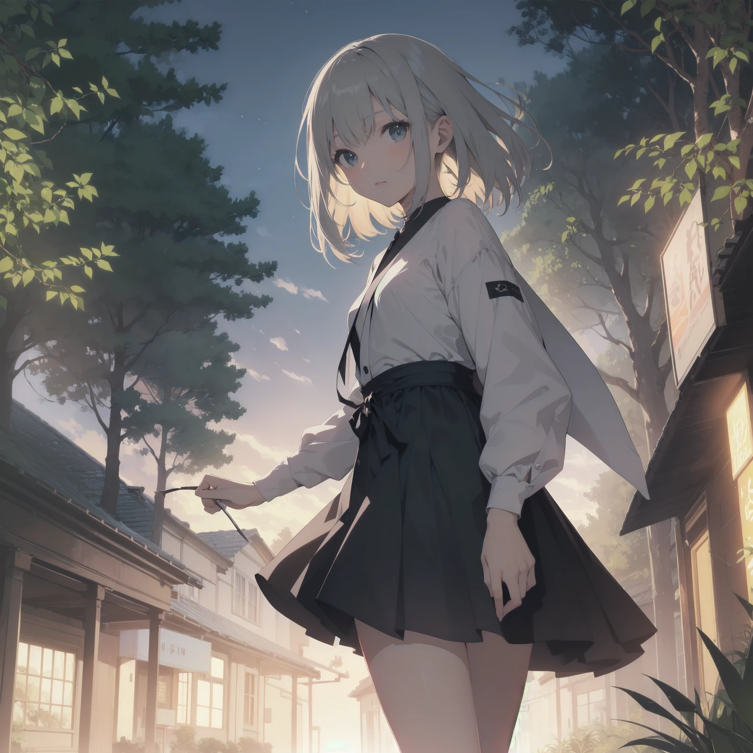 ultra-absurdres-Top quality by artist God, ultra-detailed, high resolution, anime moe artstyle, best anime 8k konachan wallpaper, pixiv contest winner, pool:2810, perfect anatomy,break, 1girl, ninja, (Please draw a ninja girl walking sleepily to forest alone. )break,(Solo,little female, 10-year-old:1.3),Full limbs, complete fingers,(very short hair), short cut, flat chest, , small butt, small black eyes, beautiful detailed eyes, well-proportioned iris and pupils, expressive eyes, highres detailed hair, expressionless, short kimono, scarf, (Detailed Lighting), (Detailed background), night, in the forest. break,super detailed skin, Best cinematic lighting powered by famous artist, 8k,beauty illustration,photoshop_(medium),very aesthetic,break,((artist:ishikei )), artist:clamp ,artist:carnelian ,artist:kantoku ,