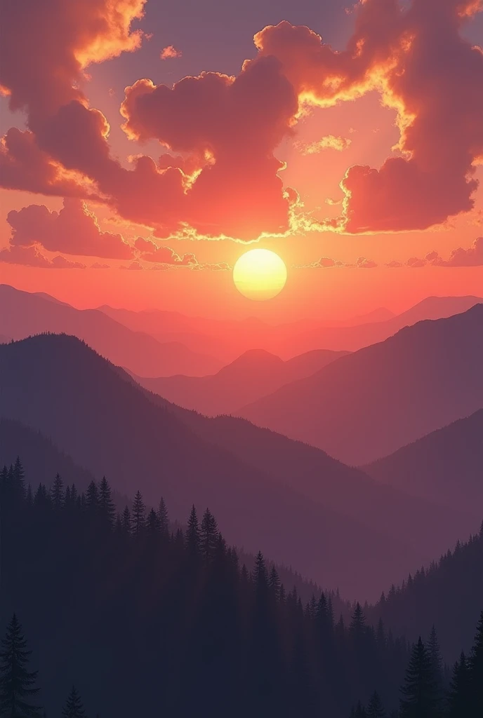 (highest quality,4k,8k,High resolution,masterpiece:1.2),super detailed,(realistic,photorealistic,photo-realistic:1.37),Beautiful detailed landscape of mountains, orange and purple clouds at sunset, Enchanting and magical,((beautiful nipples,Glossy skin:1.4,big areola)),Scapula,choker,crop top,cleavage,bracelet,bangle,pelvic curtain,anklet,sandals,Shoulders and arms,Emphasize slightly larger breasts, bust shot, Front view.