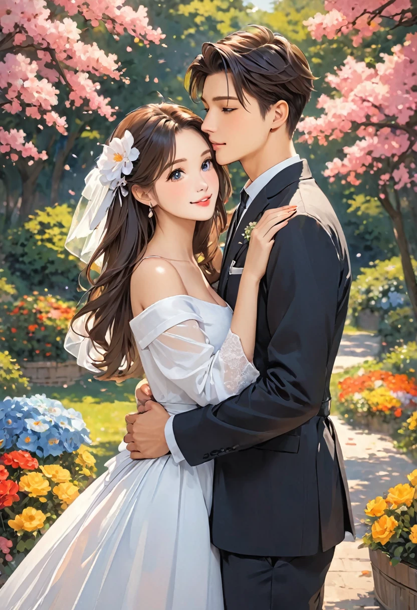 1boy, 1girl,couple,