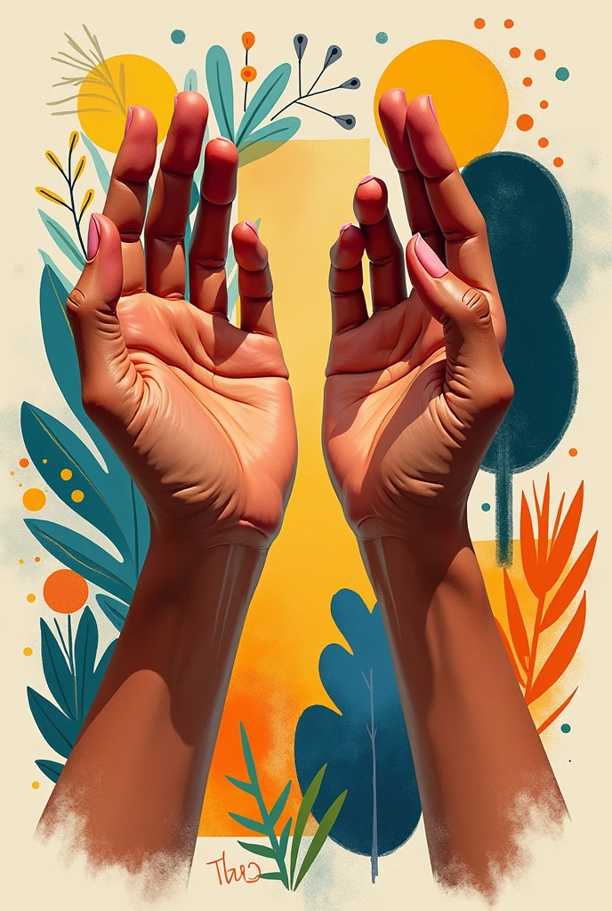 Brazilian sign language drawing