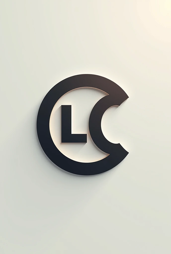 A creative logo with eye-catching initials L&c 
