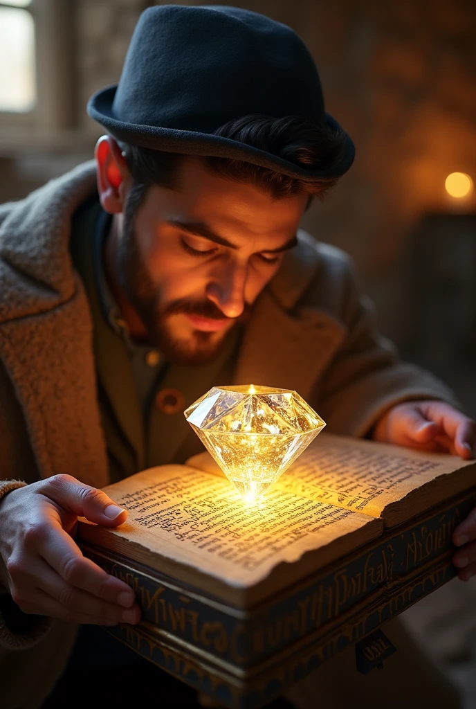 Upon opening the box, Alexander found a beautiful sparkling diamond stone, with a message written in the ancient Egyptian language. It was written in the message: "Real wealth is that which gives peace to the heart."