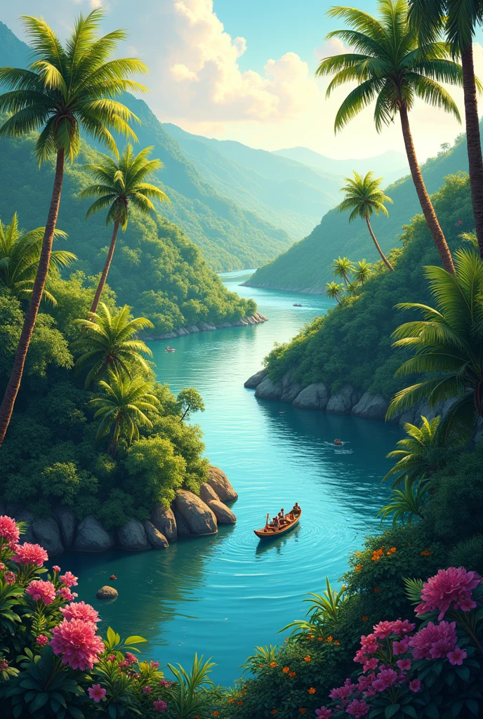 Magdalena River Illustration