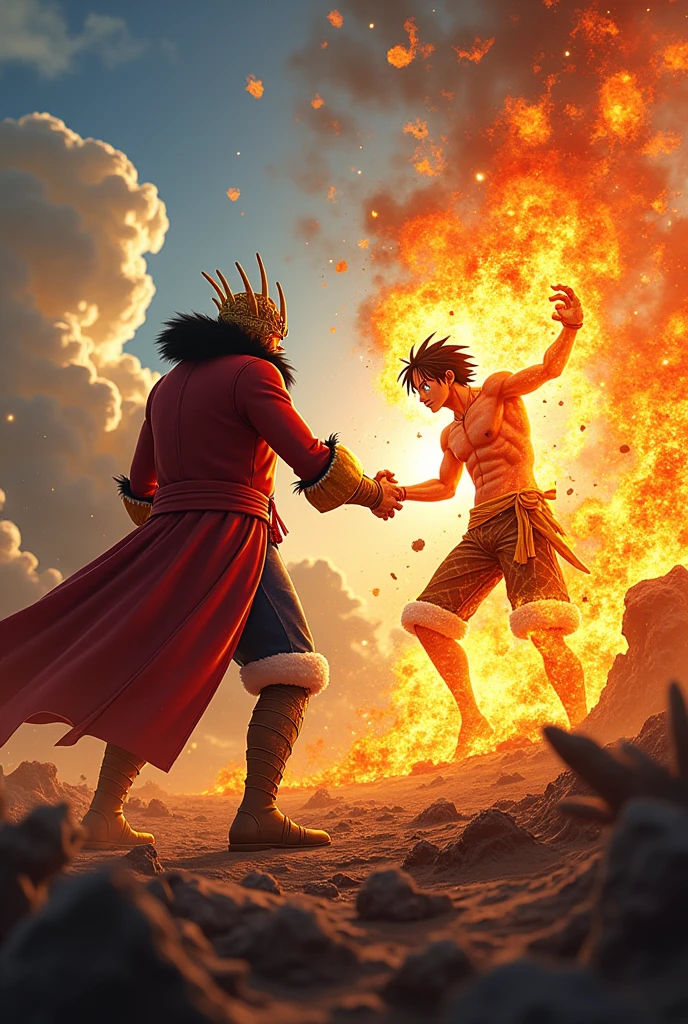 Akainu defeating Luffy Gear 5
Akainu One Piece winning against Luffy
Sakazuki killing Luffy