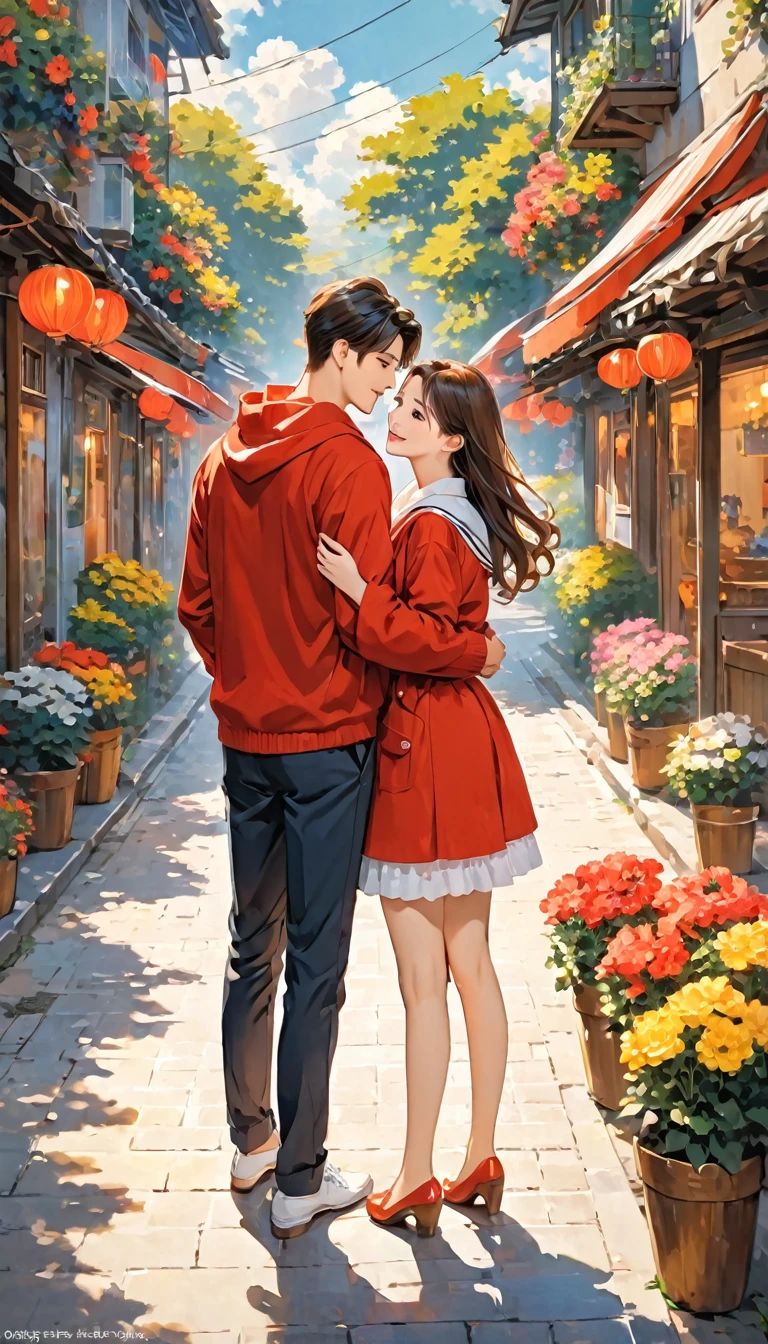 1boy, 1girl,couple,