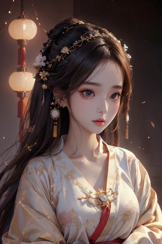8k, RAW Photos, Highest quality, masterpiece: 1.2), (Realistic, Photo Realistic: 1.4), {{{One girl}}},, Depth of written boundary, whole body, Cinema Lighting, Asian Girl, Beautiful Faces, Beautiful body, sweating, , Depth of written boundary, skin, ear, Pale skin, Highest quality, masterpiece, figure, Very disciplely and beautiful, Very detailed,CG,Unity,8k wallpaper,wonderful,In detail,Master,Highest quality,Official Art,Very detailed CG Unity 8k wallpaper,Ridiculous,incredibly Ridiculous,Large file size, Very redundant, High resolution, Very redundant, Beautiful detailed girl, Very detailed目と顔, Beautiful attention to detail, Light on the face, (Hanfu: 1.1), One girl