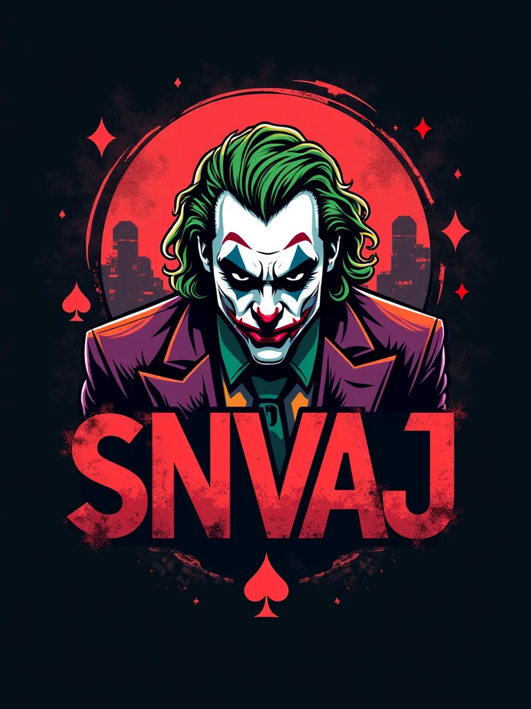 logo “snvaj" joker,joker background joker theme for read court pant joker