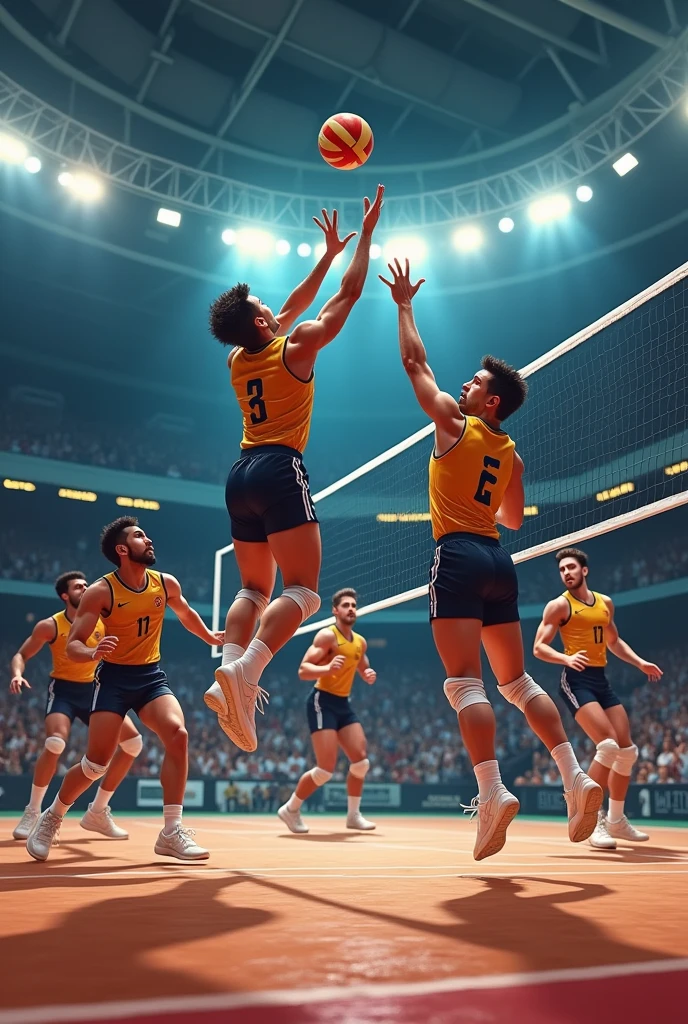 Men's volleyball game 



