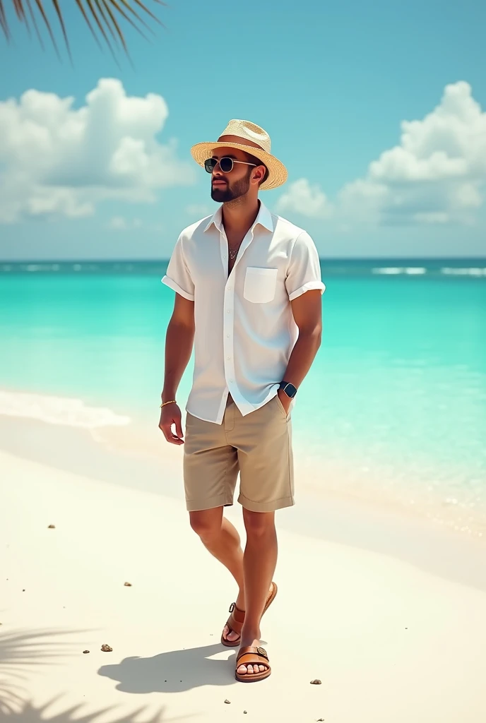 Hot shirtless white tan sweaty masculine country boy teen wearing a white cowboy hat on beach standing in pristine short skin tight white  running shorts accentuating the big bulge in his dick and balls in his crotch. He has fluffy straight brown hair and a clean shaven look along with a sharp jawline. The white shorts really accentuate the protruding bulge in his shorts from his penis. His hairy legs stand tall in the sand, supporting his skinny teen 1 boy body. He lacks facial hair, but his jawline makes up for it with how sharp it is