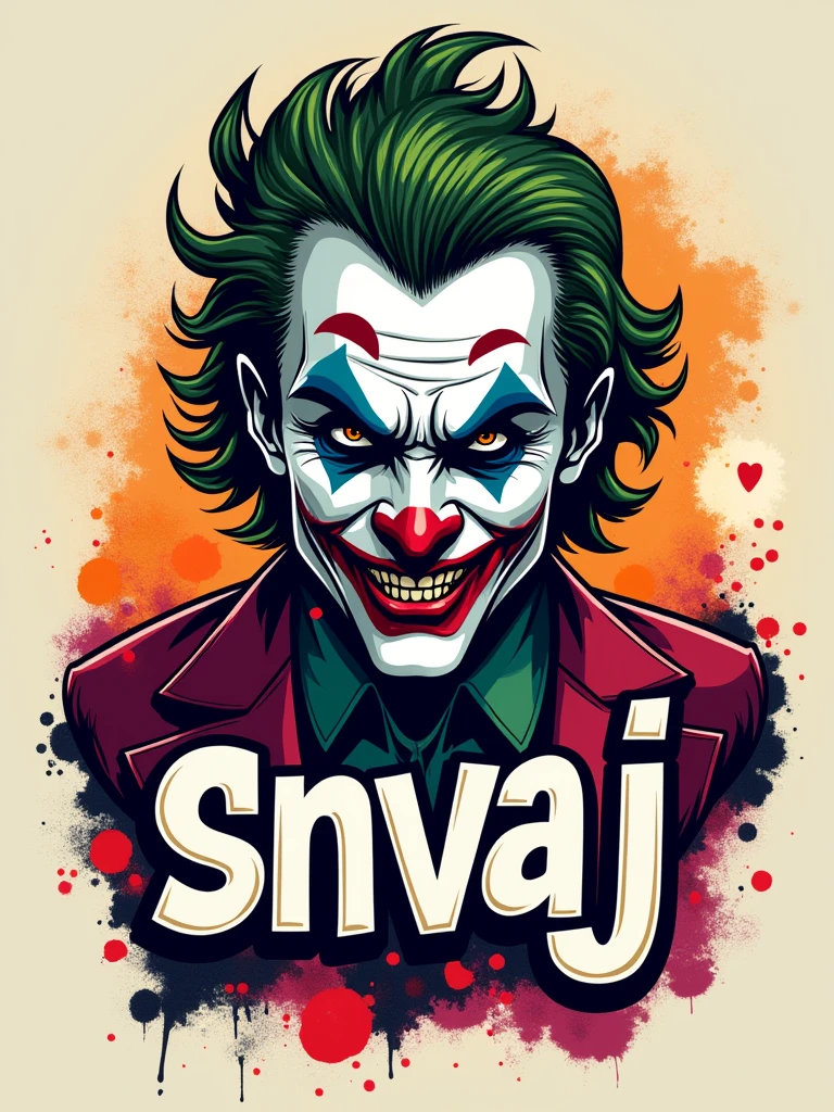 logo “snvaj" joker,joker background joker theme for read court pant joker
