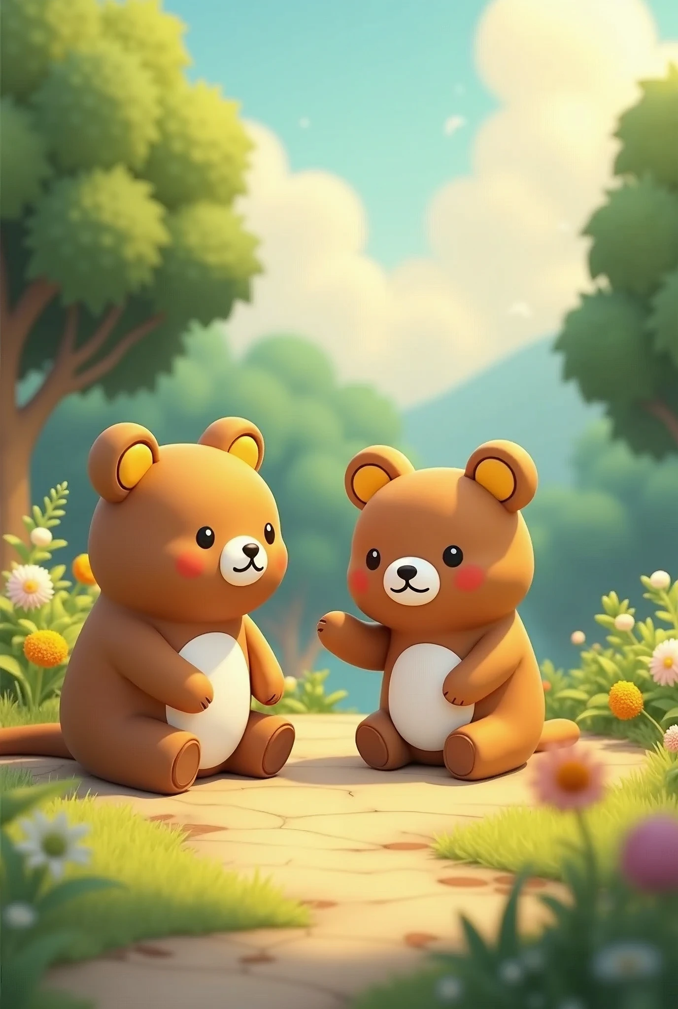 (masterpiece:1.2,Highest quality,High resolution),(Super detailed),8k,wallpaper,(Best illustrations,Anime Style),Cat character in the style of Rilakkuma,Isometric 3D Diorama,Matte Paint,Gentle lighting