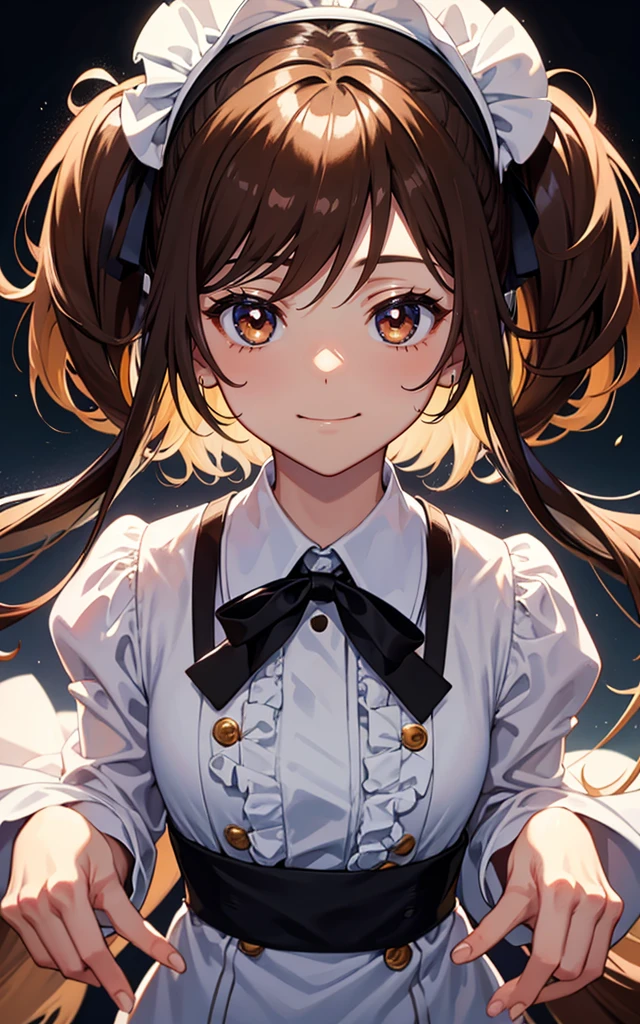 High resolution, masterpiece, Accurate, Highest quality, number々Awards, High resolutionモデル,
One man、
Center Parting、Burnt brown hair
Almond-shaped eyes
Smiling
Bar master
Full anime style, Character portrait