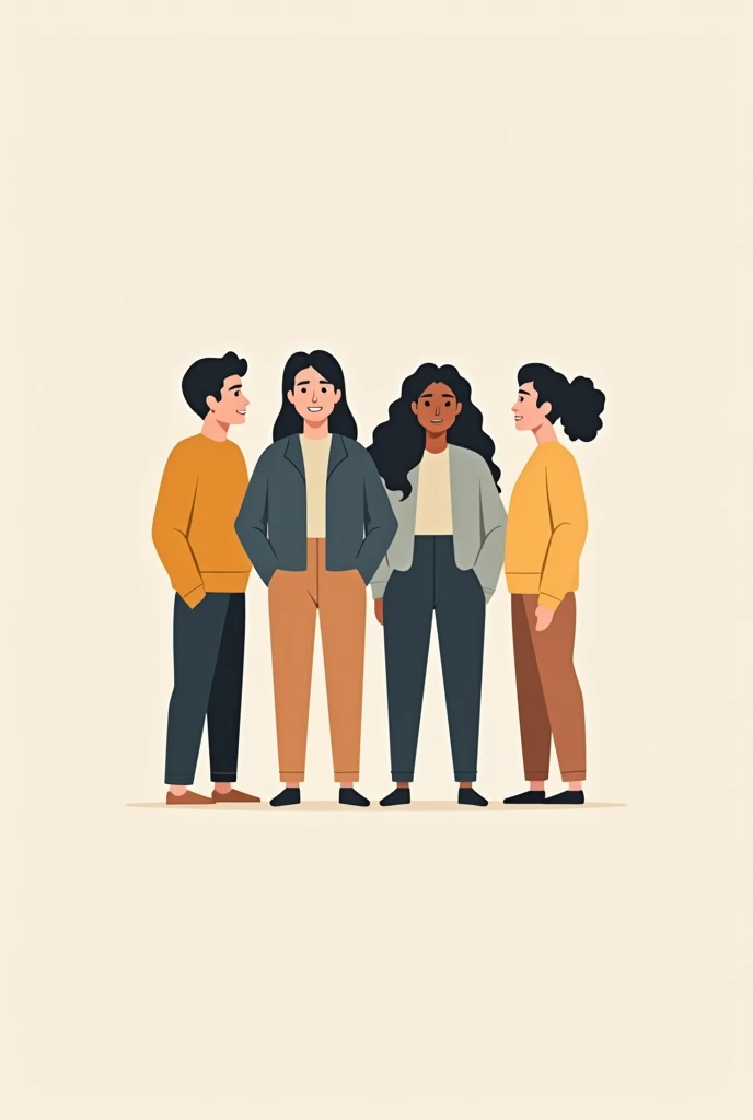 I want a minimalist image of young leaders