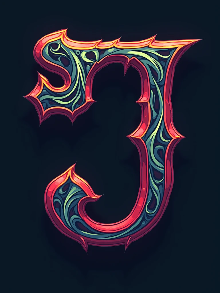 logo ''snvaj",stylish letter logo front,joker LOGO front poss