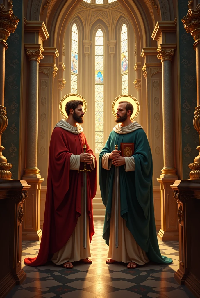 Saint Paul and Saint John,Santos,IN ONE PICTURE