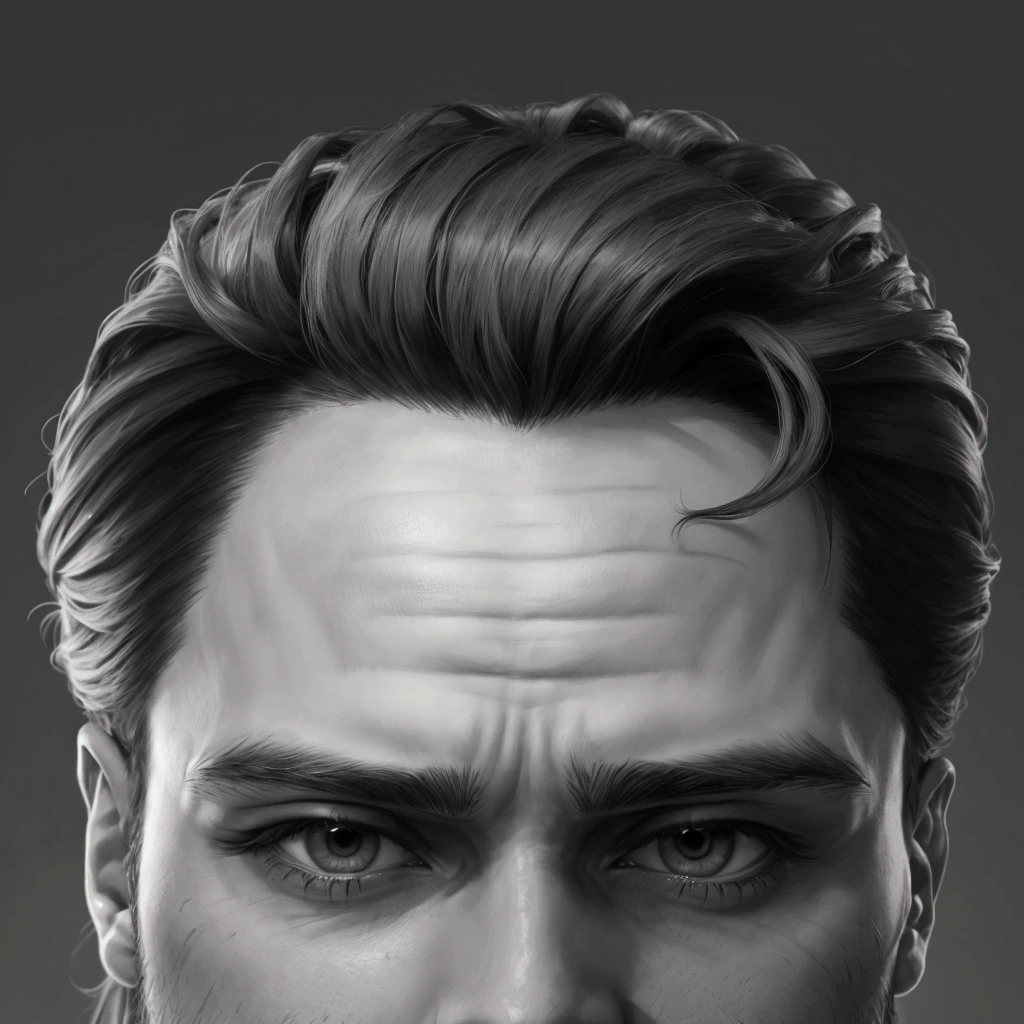 man, hair, Realism