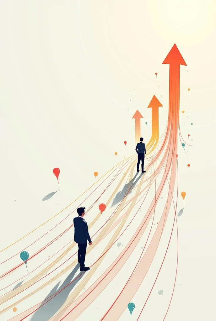 A graphic with arrows, which point to the different destinations