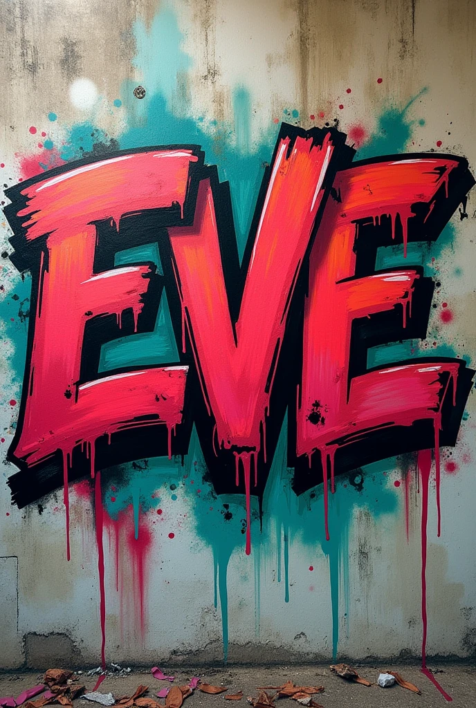 The word Eve in graffiti style