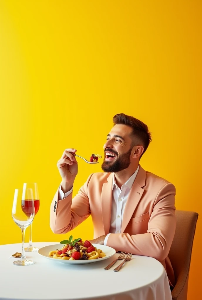 Genrate image on 'Eat 5 STAR Do Nothing' with yellow background
.