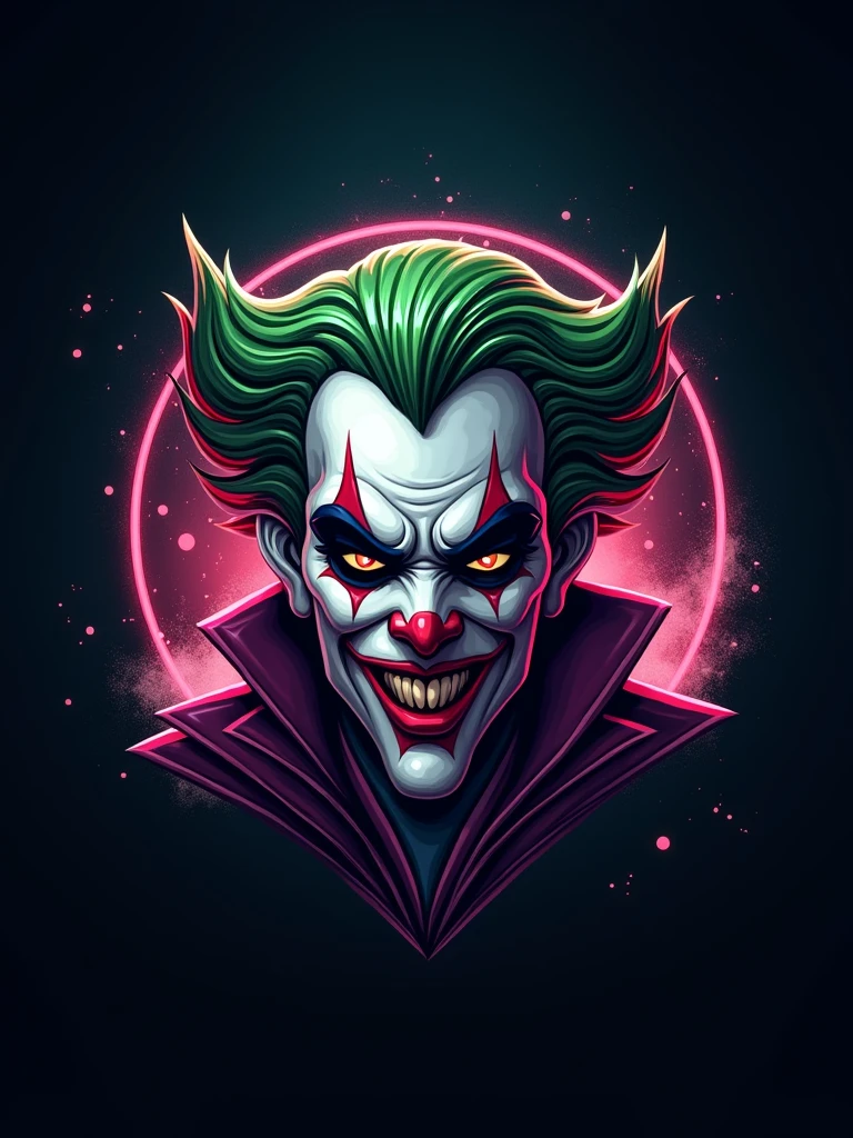 logo "snvaj" stylish letter logo front,background joker in letter front joker