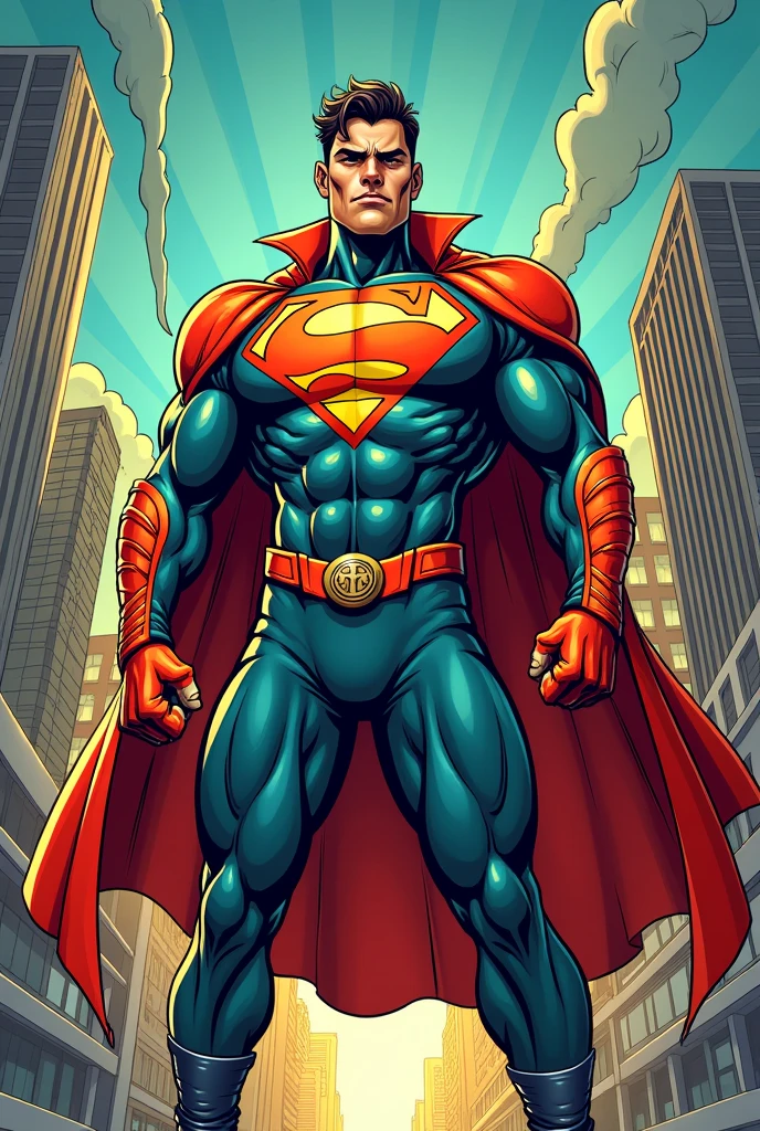 Create a comic book style drawing, if the Vasco club was a hero
