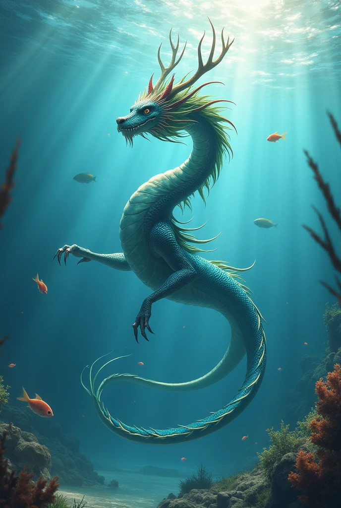 A water dragon