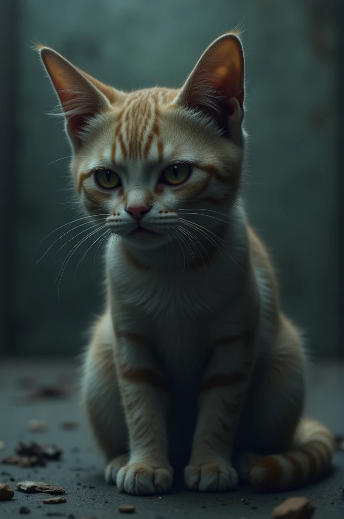 sad cat
