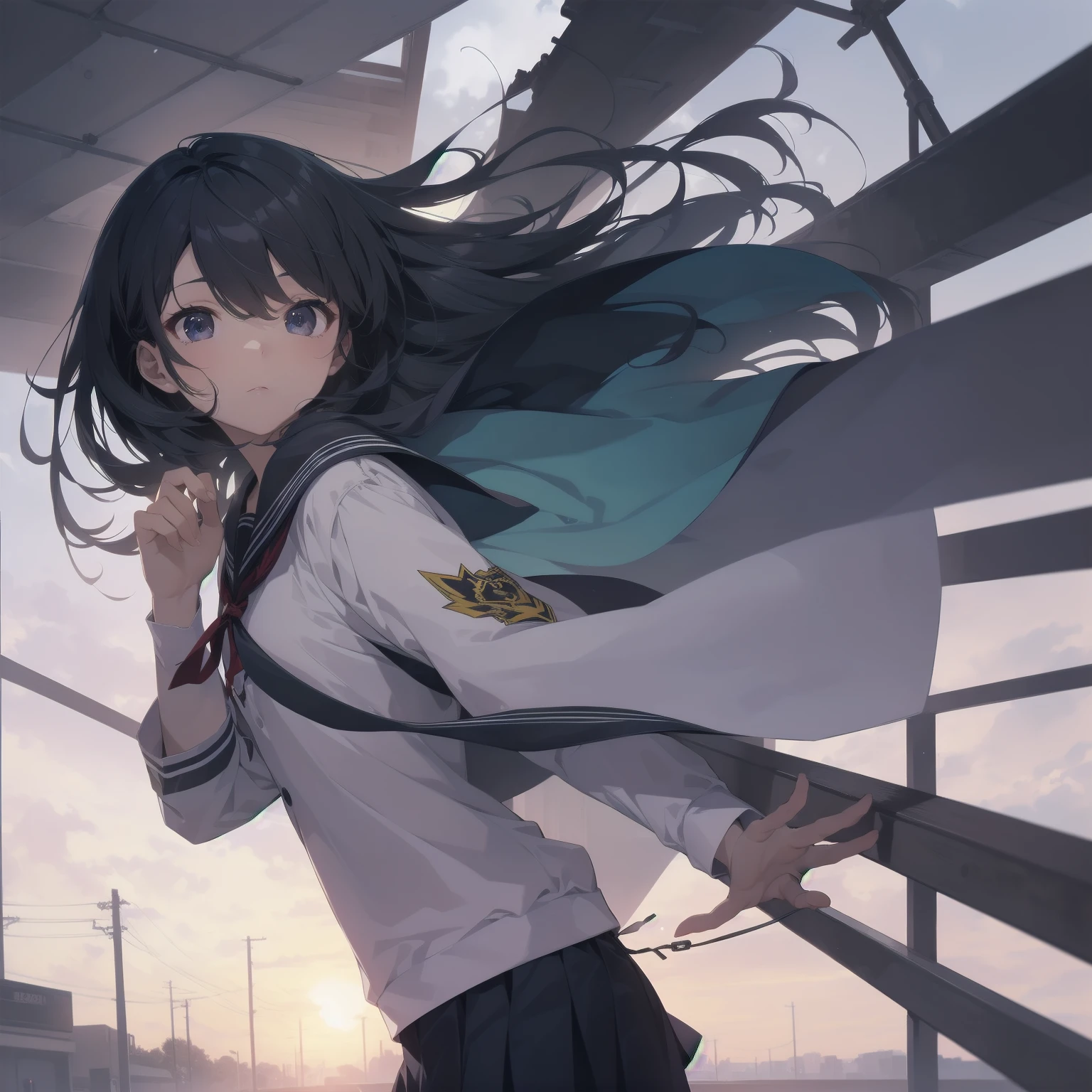 ultra-absurdres-Top quality by artist God, ultra-detailed, high resolution, anime moe artstyle, best anime 8k konachan wallpaper, pixiv contest winner, pool:2810, perfect anatomy,break, 1girl, (Please draw a girl walking sleepily to school alone. )break,(Solo,little female, 13-year-old:1.3),Full limbs, complete fingers,a junior high school student, (very short hair), short cut, flat chest, , small butt, small black eyes, beautiful detailed eyes, well-proportioned iris and pupils, expressive eyes, highres detailed hair, soft expression, salor school_uniform, sailor collar, serahuku, bow, pleated skirt,(Detailed Lighting), (Detailed background), in the School commute route. break,super detailed skin, Best cinematic lighting powered by famous artist, 8k,beauty illustration,photoshop_(medium),very aesthetic,break,((artist:shiromanta )), artist:clamp ,artist:carnelian ,artist:kantoku ,
