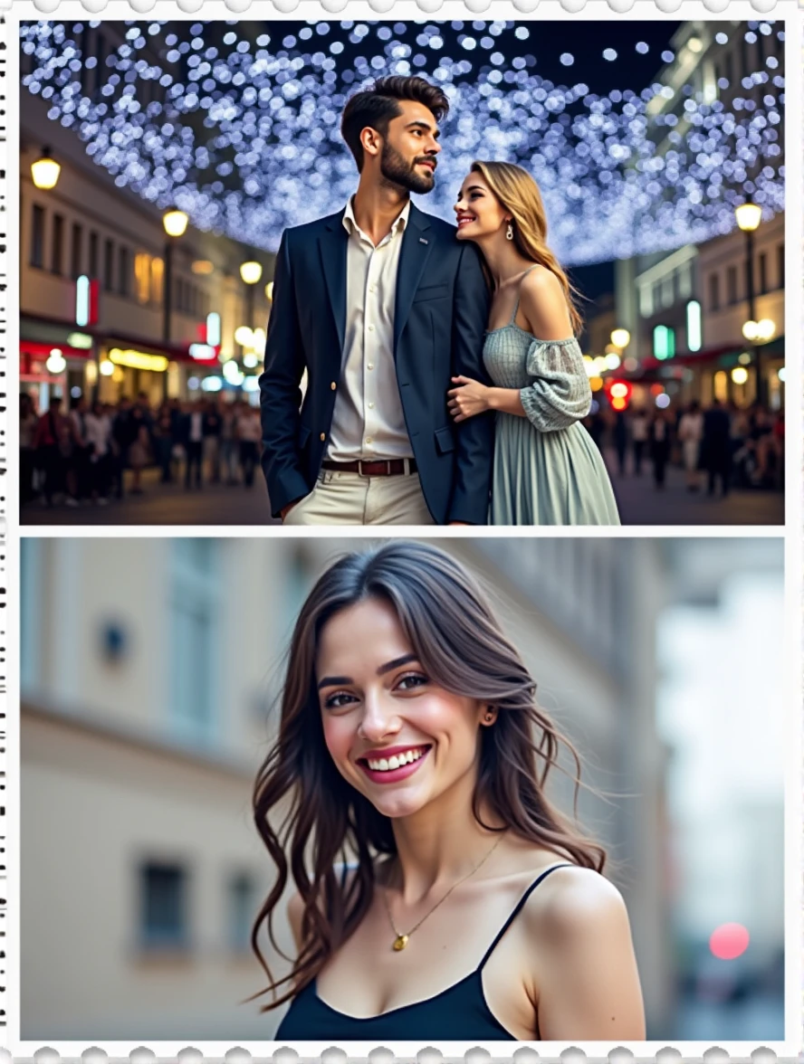 couple pic, profile pic size, merge both people in one picture, realistic features